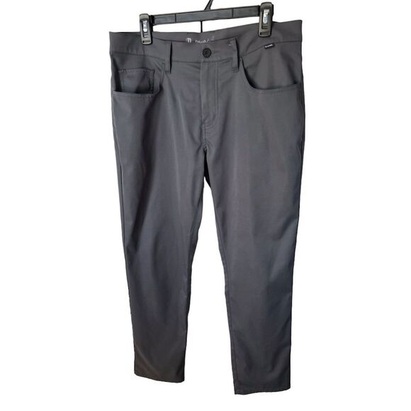 Travis Mathew Men's Gray Chino Pants Size 34 Casual Straight Leg